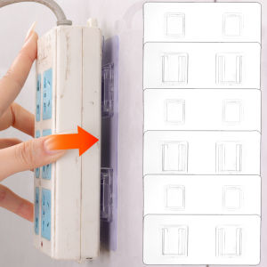 30 cái móc hai hàng trong suốt hai mặt móc tự dính treo tường móc lưu trữ cho văn phòng nhà cửa cắm ổ cắm chủ sở hữu