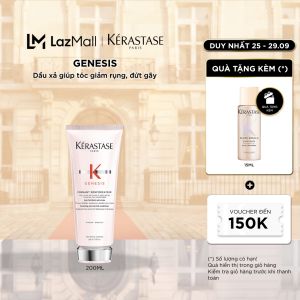 Dầu xả giúp giảm rụng và đứt gãy dành cho tóc khô và da đầu yếu - Kérastase Genesis Fondant Renforcateur 200ml