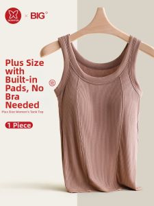 DIEANFEN | Plus Size Bra Pad Backless Tank Top