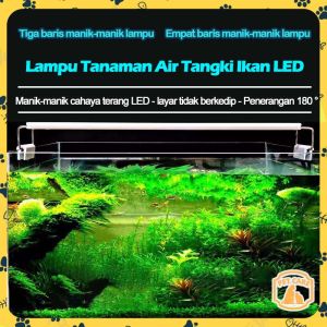 Lampu Led Aquarium Gantung Akuarium 20-90CM Aquascape Ikan hias Varian Lampu Rumput Air Tangki ikan
