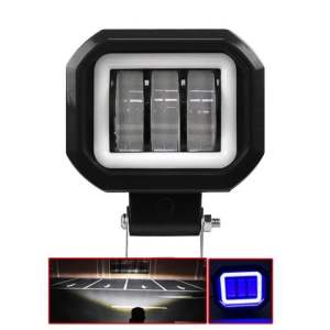 Lampu tembak sorot LED CWL 3 mata Lensa 6D 30watt cree angel aye kotak biru Waterproof