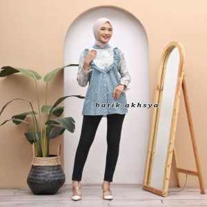 Blouse Batik Wanita Baju Batik Wanita Atasan Batik Wanita Batik Blus Modern