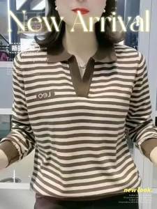 QIAOXIZI | Loose Fit Senior Womens T-shirt with Slimming and Youthful Effect