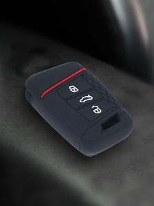 Silicone Protective Key Cover for Volkswagen Passat CC Magotan GTE Electric Key Holder Simple Style Car Interior Accessories