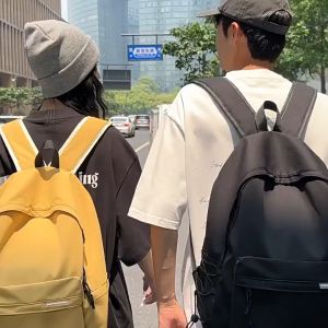 Japanese Style Waterproof Kesederhanaan lelaki Wanitariadah Backpack Large Capacity Beg sekolah For School And Laptop Storage