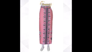 กระโปรงผ้าปาเต๊ะทรงป้ายหน้า งานสั่งตัด ตัดใหม่ตามไซส์ของลูกค้า