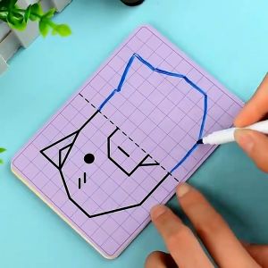Little Buddy Tracing Book for 2-6 years Kids Magical Tracing Preschool Educational Toys for Toddler Double Sided Erasable Board  Symmetrical Painting Animal Learning Drawing Training Practice