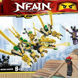 Lele Brother | Bộ Chơi Xây Dựng Ninja Rồng Vàng Lloyd