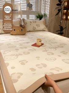Suxuan | Cartoon KT Cat Ice Silk Cool Mattress Pad 1 Person