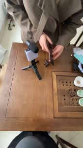 Vlogging Kit 3 in 1 Microphone Fill Light Flexibel Tripod - AY-49 CENTECHIA HITAM