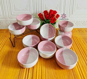 Mangkok Twotone / Mangkok Keramik / Mangkok 2 warna/ Mangkok Kaibon / Mangkok Mie / Mangkok Two tone