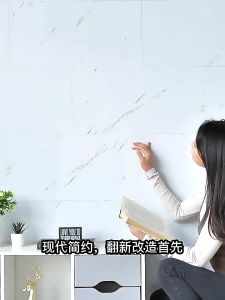 60x30cm 3D wallpaper tile wall sticker imitation marble self-adhesive waterproof decorative sticker living room bathroom