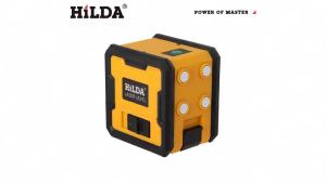 Máy Đo Laser 2 Tia HILDA Có Nam Châm Tự Cân Bằng Tia Laser Xanh Dụng Cụ Đo Laser Cầm Tay Cho Các Dự Án DIY