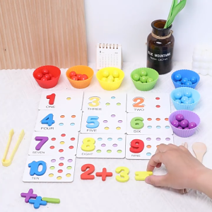 JoyToy Klip Manik-manik Anak Klip Bola Klasifikasi Warna Mainan Mainan Pendidikan Dini Bayi