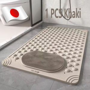 Bathroom Floor Mat Non Slip Suction Bath Mat Suction Cup Rubber Mat Massage Mat Quick Dry Hollow Out Massage antiSlip Rubber Mat Waterproof Absorbent Matting Bathroom Accessories Machine Washable Rubber Mat Anti-Bacterial Mildew Resistant Bath Mat Tub Mat