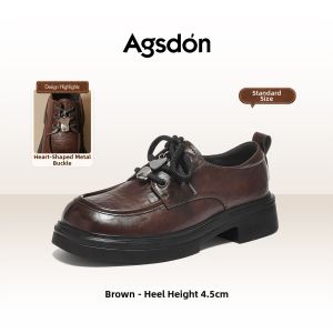Agsdon | Breathable Height Increasing Loafer Shoes Black