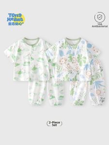 TONGLIANCHUXIN | Breathable Air Conditioning Baby Home Wear Short Sleeve Cotton Sleepwear