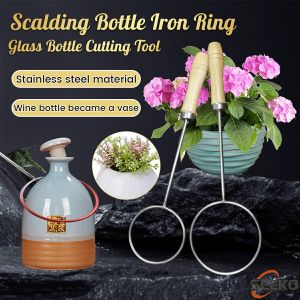 Seeko 6.5/8.5cm Scalding Bottle Iron Ring Glass Bottle Cutting Tool DIY Vase