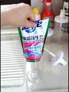 Large capacity liquid sorting bottle press bottle laundry detergent replacement special large-diameter empty bottle storage bottle