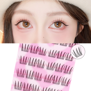 Individual Self-Stick Lash Clusters No Glue Needed Soft Idol Eyelash Extensions for Natural Look Reusable
