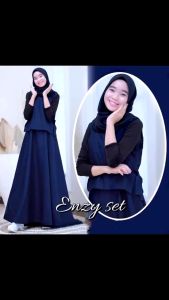 Gamis Katun Aiyu Sweet Dress Gaya Korea Polos Usia 11-16 Tahun