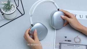 [24 hours Ship] 2025 New Hoco W55 plus ANC Noise Reduction Bluetooth 5.4 Noise Canceling Headphone Wireless Headphones Headset with ANC on 65 hours