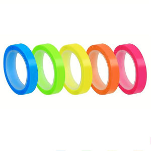 5 Roll 5 Colors Stickers Transparent Fluorescent Index Tabs Flags 5m Sticky Note Stationery Children Gift School Office Supplies