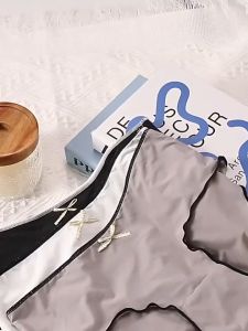 Large Size Seamless Breathable Crotch Cotton Japanese Girl Mid-waist Briefs