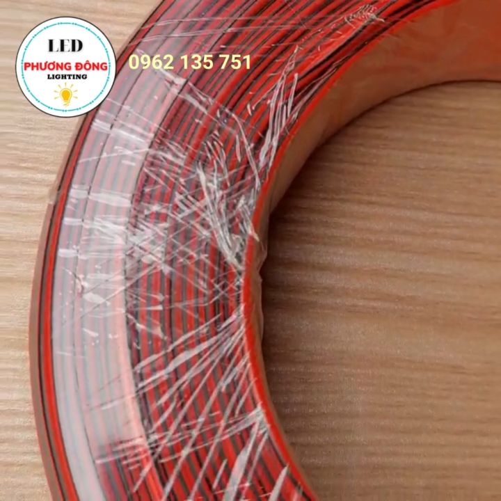 Bộ 10 mét Dây Điện đôi Đỏ Đen - dây loa 2x15 Tim đồng nguyên chất ...