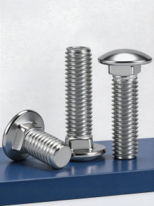 BAIRUITE | Coach Bolt Square Neck Large Head Flat Tip Shelf Screw 304 Stainless Steel