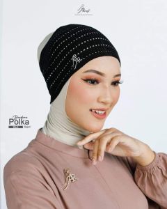 ciput daleman inner bandana hijab rajut salur melar anti pusing arab polkadot dewasa arrafi terbaru terlaris viral daily simple best seller COD gratis ongkir 2023