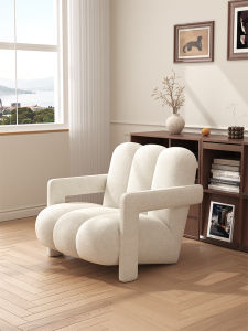 YIZUO | French Style Vintage Simple Wabi-sabi Recreational Sofa Chair Living Room Small Space