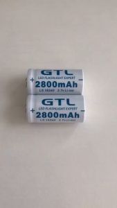 GTL 16340 Battery: 3.7V 2800mAh Lithium Li-ion CR123A Rechargeable Batteries