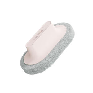 Bathroom Kitchen Tile Cleaning Brush with Handle Sponge Scouring Pad Stove Wall Bathtub Scrubber Pot Pan Brush Gap Cleaner