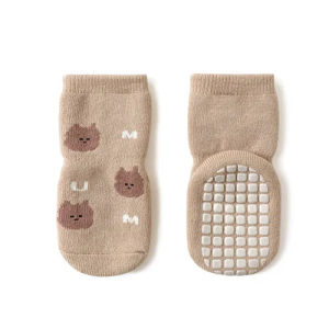 0-5T Kids Boys Girl Sock Winter Soft Toddler Baby Socks For Boys Girls Warm Anti Slip Floor Print Cotton Childrens Sock 2023