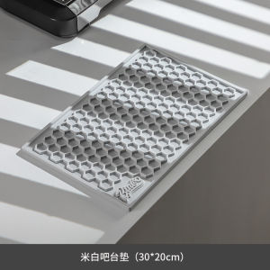 Bincoo Coffee Bar Mat Anti-Slip Drainage Work Pad Tabletop Protection Mat Durable Bar Counter Pad for Coffee Brewing