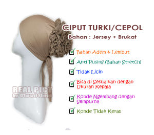 Ciput Turki Anti Pusing Inner Hijab Ciput Bahan Jersey Daleman Kerudung Cepolan Hijab Kekinian