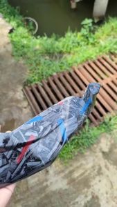 Forged merah biru Tutup lampu belakang nmax old