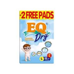 EQ Dry Econo Pack Large 32 - Tape Baby Diapers
