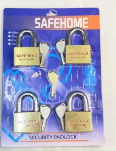 BỘ 4 Ổ KHOÁ ĐỒNG CHÌA CHỦ CAO CẤP SAFEHOME 60MM (CHÌA XOAY 360 ĐỘ)