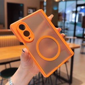 Full Hinge Protection Translucent Magnetic Phone Case For Samsung Galaxy Z Fold8 Ultra Fold7 Fold6 Fold5 TriFold Back Cover