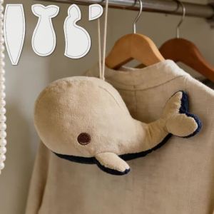 YOMDID 4 Mẫu Quilting Họa Tiết Cá Voi Bộ Mẫu DIY Thời Trang Búp Bê May Trong Suốt PET Có Thể Giặt & Tái Sử Dụng Thiết Kế Giấy Nến
