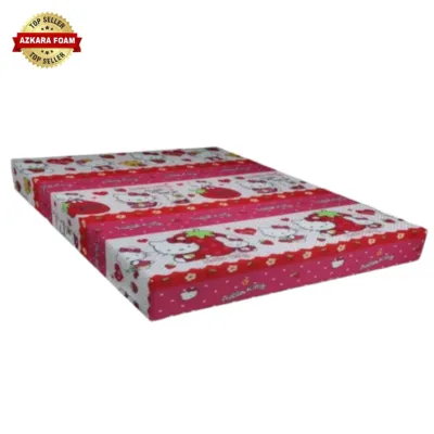 Kasur Busa Muat 1-4 Orang Kualitas Premium Super Awet Dengan Berbagai Macam Ukuran Tebal 10 cm Cover Lembut Busa Density 26 Tidak Mudah Kempes.