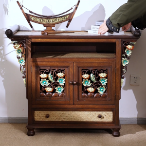 ตู้ตกแต่งไทยเอเชียตะวันออกเฉียงใต้ทางเดินพาร์ทิชันตู้วินเทจความคิดถึงบุคลิกภาพเก็บตู้ทีวี