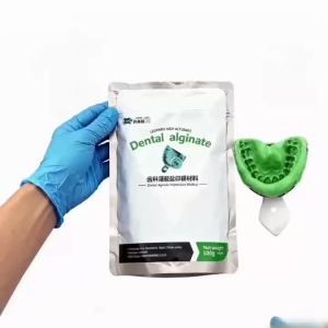 Dental Alginate Impression Material 500g Green High Accurate Dental Impression Powder Tear Resistant for Dental Lab & Clinic Use