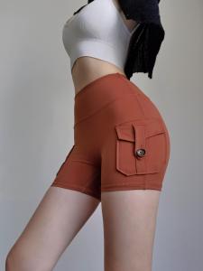 กางเกงขาสั้นโยคะเอวสูงเซ็กซี่สำหรับผู้หญิง กางเกงขาสั้นออกกำลังกายฟิตเนส กางเกงขาสั้นลำลอง กางเกงขาสั้นทรงหัวเรือ ทรงหัวเรือ ทรงกระชับสัดส่วน