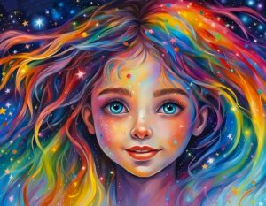 Kayou | Paint by Numbers Kit for Adults,children,Beginner to Advanced NumberOil Paintin Home Decor DIY Art Starry Sky Girl Oil Paintin