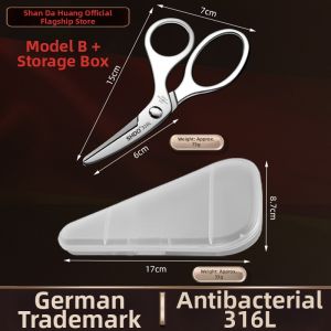 SHDO | Stainless Steel Food Scissors 316L Portable Detachable with Clip