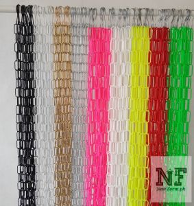 (Per Piece) Metal and Plastic Loop Chain Hanger Colored Clothes Hanger