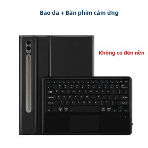 AJIUYU | Ốp Bàn Phím Có Thể Tháo Rời Cho Samsung Galaxy Tab S7 FE/S8/S9/S10 Plus 12.4 Máy Tính Bảng Chống Sốc Chống Bụi TPU Mềm Phong Cách Giản Dị
